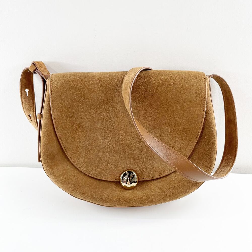 Madewell Suede Crossbody Saddle Bag in Brown - Picture 3 of 11